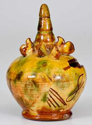 English Redware Birth Bank Inscribed