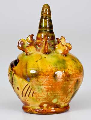 English Redware Birth Bank Inscribed