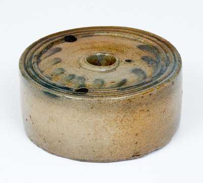 Stoneware Inkwell with Cobalt Decoration attrib. Nathan Clark, Athens, NY