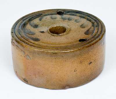 Stoneware Inkwell with Cobalt Decoration attrib. Nathan Clark, Athens, NY
