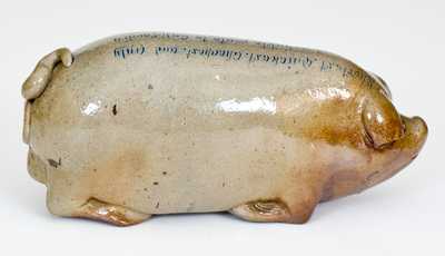 Outstanding Anna Pottery Pig Flask w/ 
