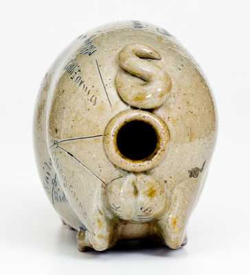 Outstanding Anna Pottery Pig Flask w/ 
