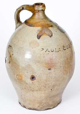 PAUL CUSHMAN (Albany) Stoneware Jug w/ Incised Bird