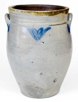 Rare 2 Gal. BOYNTON Stoneware Jar, Albany, NY, circa 1820