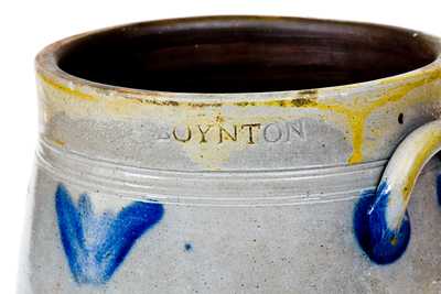 Rare 2 Gal. BOYNTON Stoneware Jar, Albany, NY, circa 1820