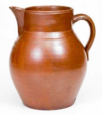 Very Rare N. CLARK / ATHENS Stoneware Pitcher