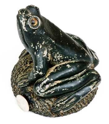 Very Rare Large-Sized Anna Pottery Frog Figure