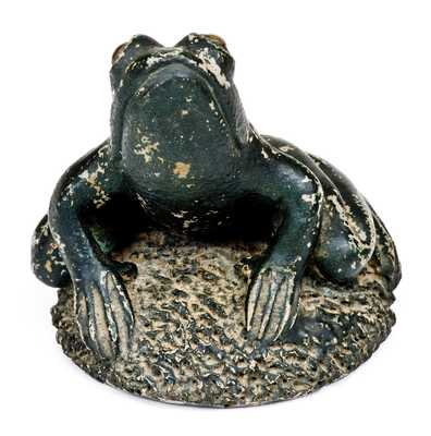 Very Rare Large-Sized Anna Pottery Frog Figure