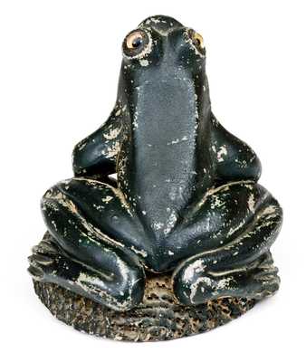 Very Rare Large-Sized Anna Pottery Frog Figure