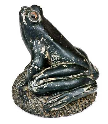 Very Rare Large-Sized Anna Pottery Frog Figure