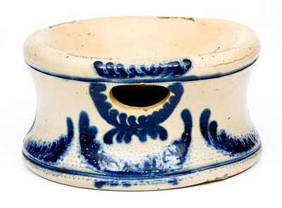 Stoneware Spittoon with Bold Cobalt Decoration att. Nathan Clark, Athens, NY