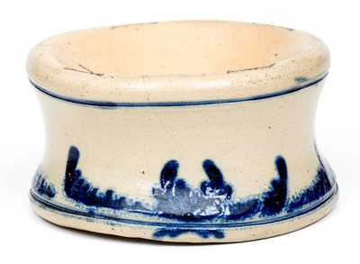 Stoneware Spittoon with Bold Cobalt Decoration att. Nathan Clark, Athens, NY