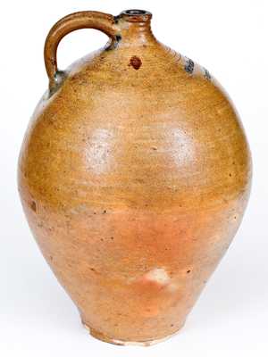 Extremely Rare and Important Gurdon Robins / Fayetteville, NC Jug - First North Carolina Stoneware Pottery