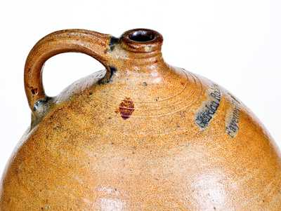 Extremely Rare and Important Gurdon Robins / Fayetteville, NC Jug - First North Carolina Stoneware Pottery