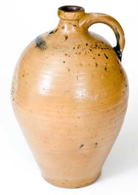 Extremely Rare WM. PECKER 2 Gal. Stoneware Jug, Merrimacport, MA