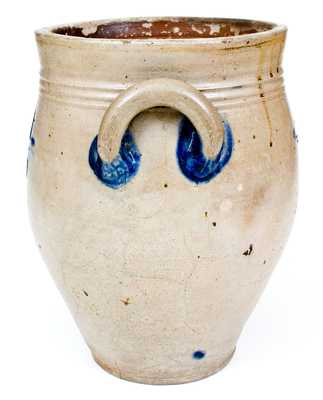 Early Albany, NY 3 Gal. Stoneware Jar with Floral Decoration