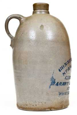 WHEELING, WV Stoneware Advertising Jug