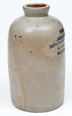 Very TANEYTOWN, MD Stoneware Advertising Tobacco Jar, Baltimore, MD origin