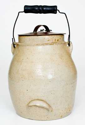 1 Gal. Stoneware Batter Pail with Bird Decoration