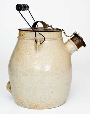 1 Gal. Stoneware Batter Pail with Bird Decoration