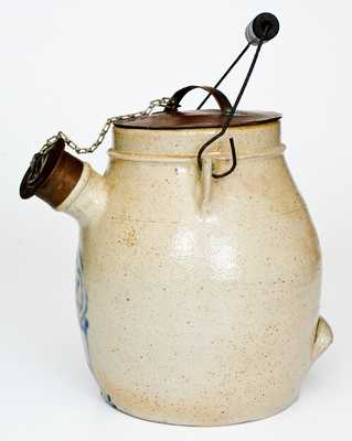 1 Gal. Stoneware Batter Pail with Bird Decoration