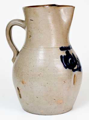 2 Gal. Stoneware Pitcher with Bold Decoration att. Smith & Day, Norwalk, CT