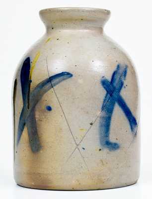 Unusual Stoneware Canning Jar with 