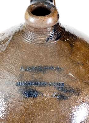 2 Gal. J. REMMEY / MANHATTAN WELLS / NEW-YORK Stoneware Jug