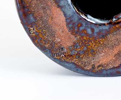 Unusual G. E. OHR / BILOXI, MISS Pottery Pipe Vase