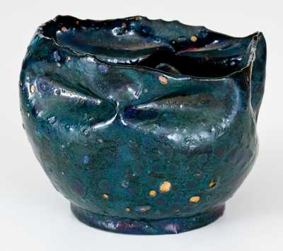 George Ohr, Biloxi, MS Art Pottery Vase (Re-Glazed)