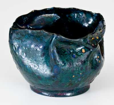 George Ohr, Biloxi, MS Art Pottery Vase (Re-Glazed)