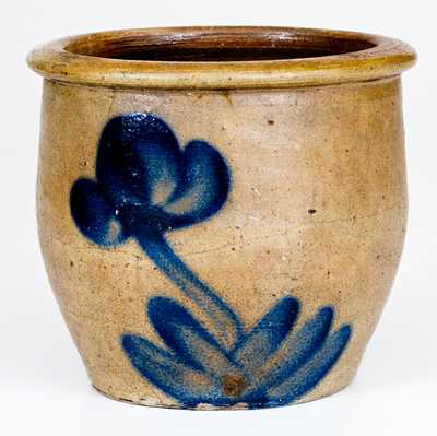 Small-Sized D. P. Shenfelder, Reading, PA, Stoneware Jar with Floral Decoration