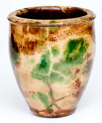 S. BELL & SON / STRASBURG, VA Multi-Glazed Redware Jar