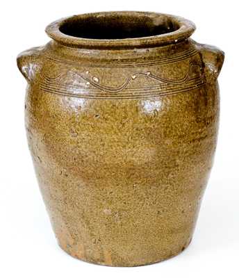 2 Gal. Catawba Valley, NC Stoneware Jar with Combed Decoration