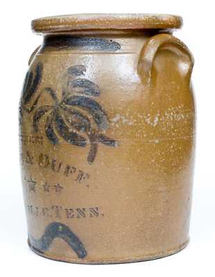 Rare 3 Gal. NASHVILLE, TN Stoneware Advertising Jar, Beaver, PA Origin