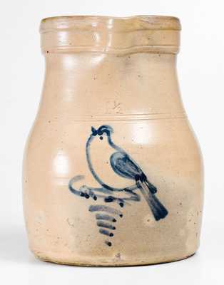 Attrib. S.B. Bosworth / Hartford, CT Stoneware Bird Pitcher