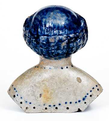 Extremely Rare Large-Sized Southwestern PA Stoneware Doll s Head