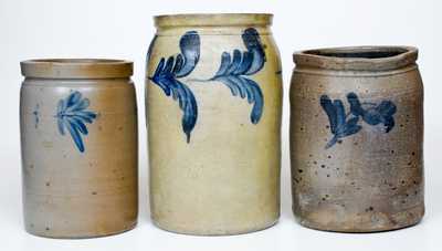 Lot of Three: Pennsylvania Stoneware Jars by R. C. Remmey and R. J. Grier