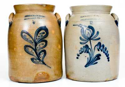 Lot of Two: COWDEN & WILCOX / HARRISBURG, PA Stoneware Jars