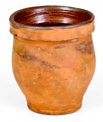 Miniature Rockingham County, Virginia Redware Jar