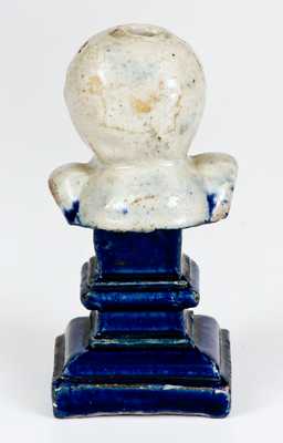 Unusual Stoneware Woman s Head Pie Whistle