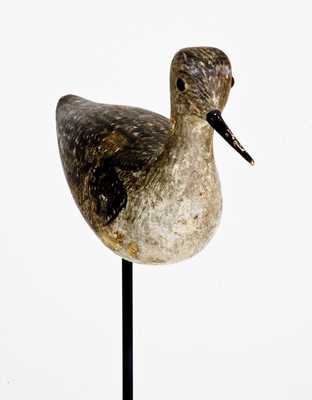 Outstanding George Boyd Shorebird / Yellowlegs Decoy, NH c1900