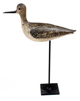 Outstanding George Boyd Shorebird / Yellowlegs Decoy, NH c1900