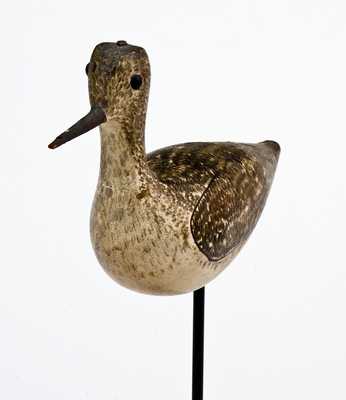 Outstanding George Boyd Shorebird / Yellowlegs Decoy, NH c1900