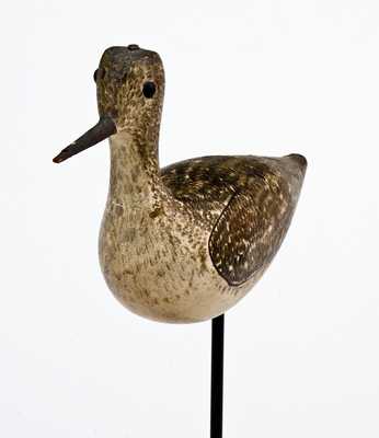 Outstanding George Boyd Shorebird / Yellowlegs Decoy, NH c1900