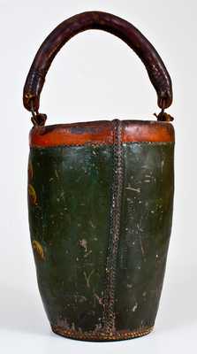 1815 American Leather Fire Bucket, probably Boston origin