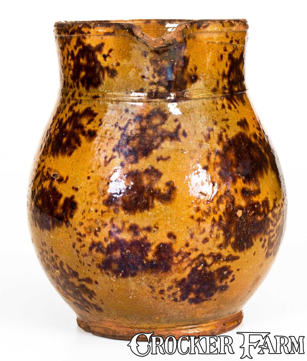 Antique Pennsylvania Redware Pitcher -- Lot 189 -- March 23, 2019 ...