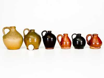 Lot of Six: Miniature Jugs