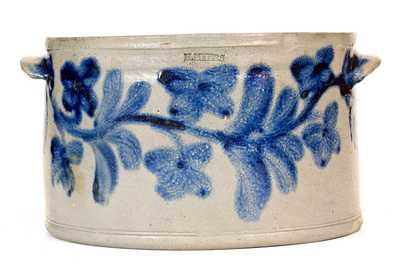 Exceptional Stoneware Cake Crock, H. MYERS, Baltimore, circa 1825