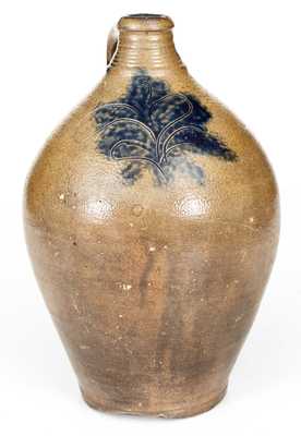 1 Gal. Stoneware Jug with Incised Decoration, Manhattan, circa 1800